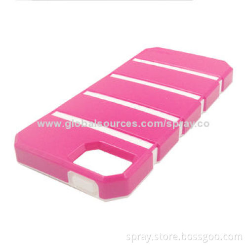 Dual Injection Protective Case Cover Hard Plastic with Soft TPU for iPhone 5/5S